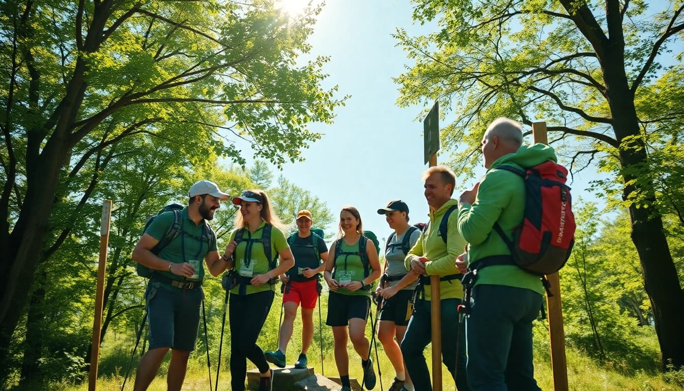 Erleben Sie die aufregende Wetziker OL Challenge mit begeisterten Teilnehmern in der Natur.