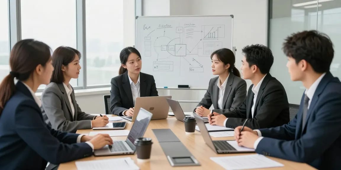 Transparente Diskussion über dysfunktionale Teamführung in modernem Büro.