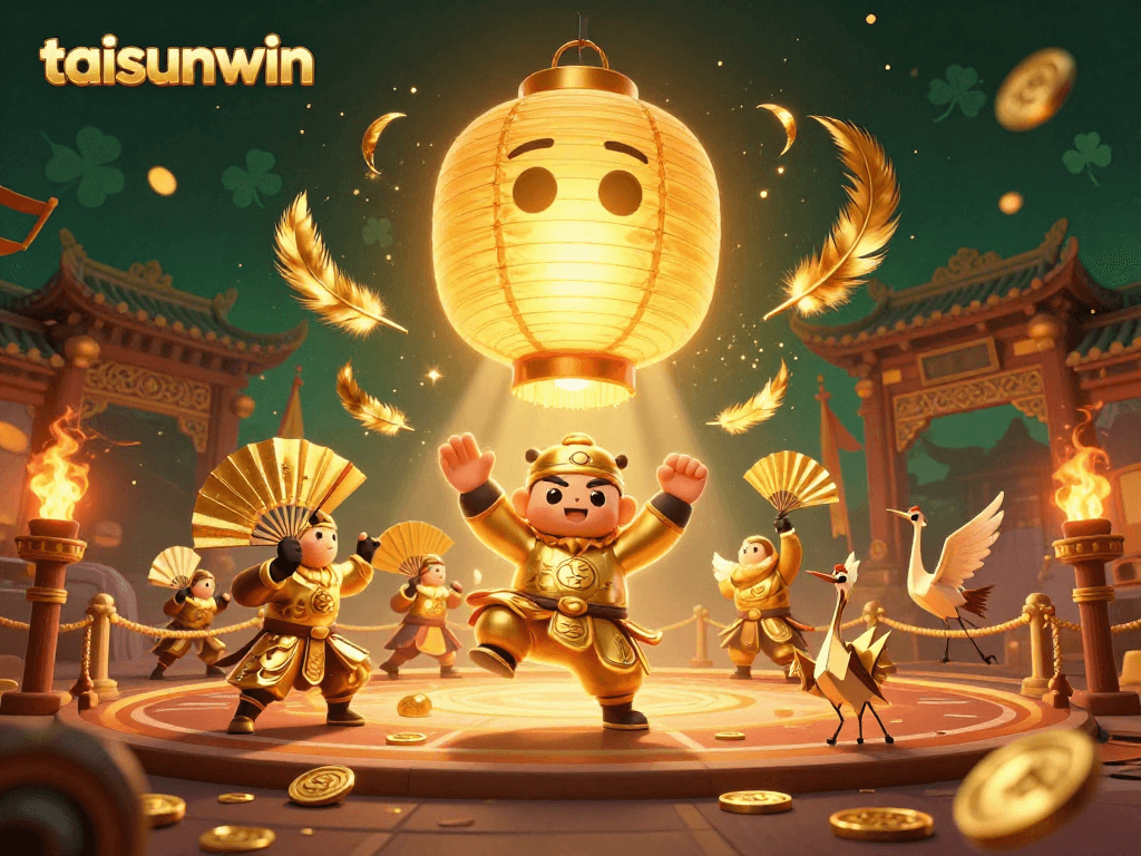 Experience the magic of taisunwin with a vibrant 3D casino illustration full of winning symbols.