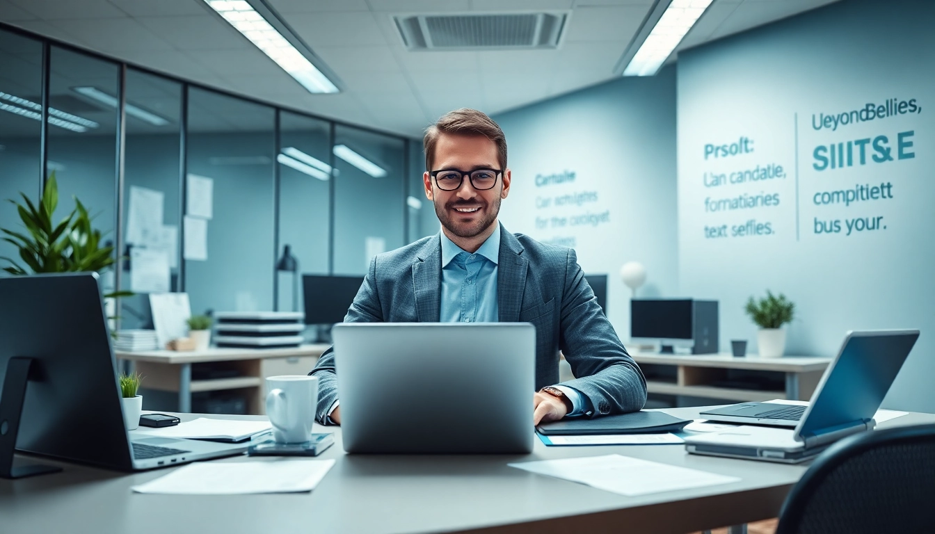 Headhunter IT berät Kandidaten in einem modernen Büro, um optimale Karrieremöglichkeiten zu finden.