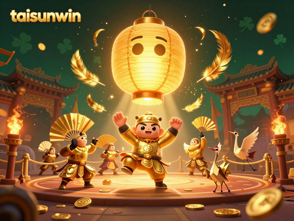 Experience the magic of taisunwin with a vibrant 3D casino illustration full of winning symbols.