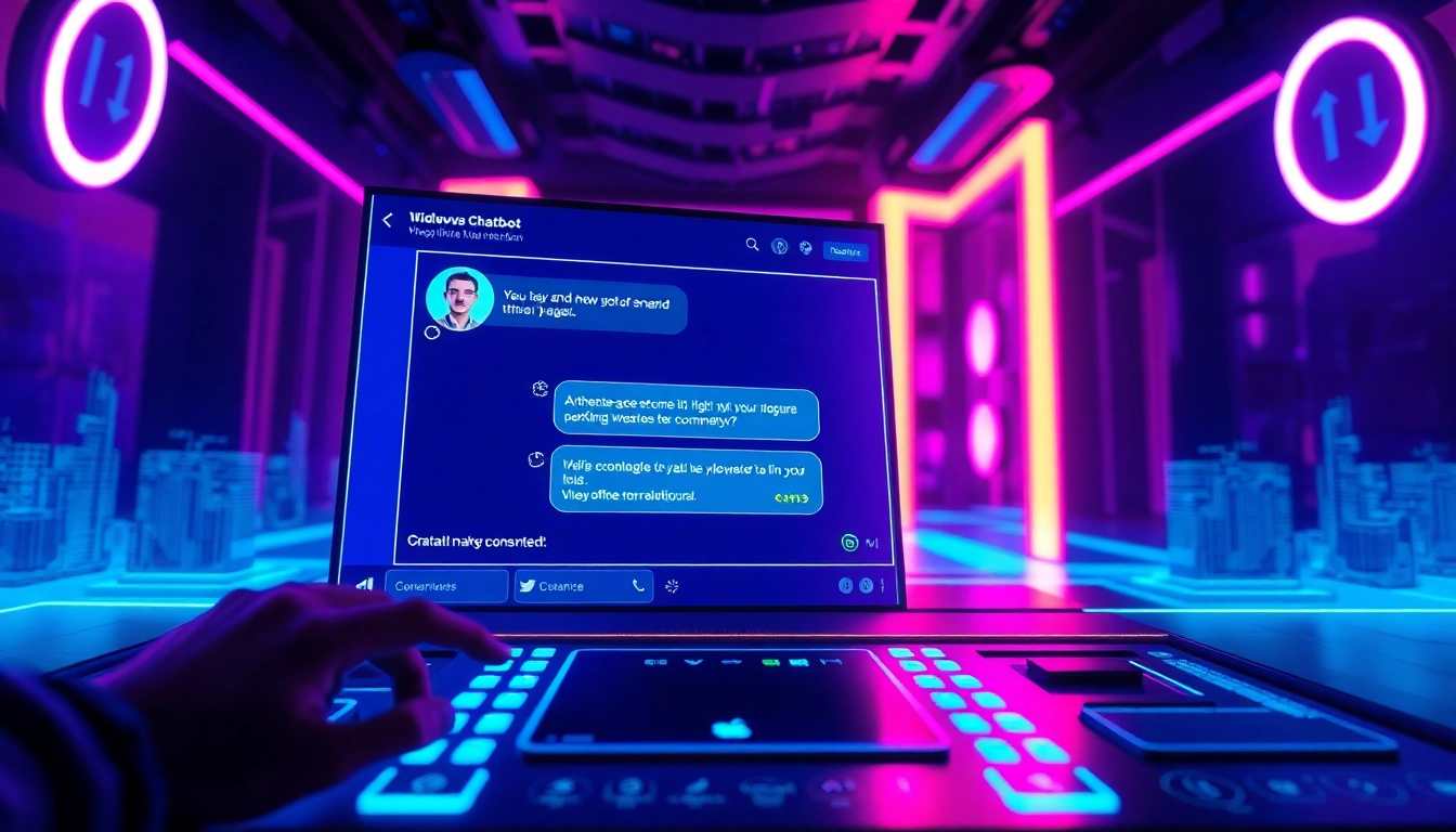 Engaging ai chat nsfw interaction with a captivating AI character in a modern digital interface.