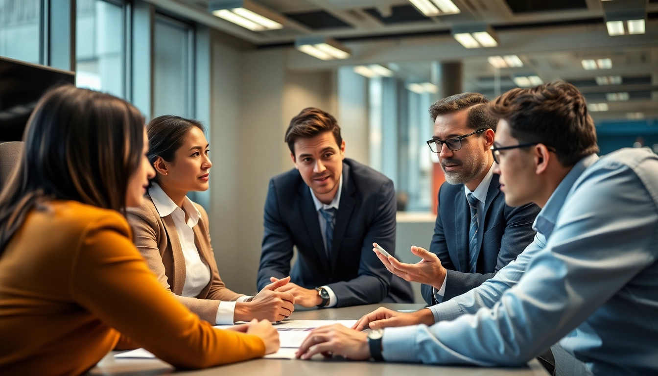 Effiziente Besprechung ueber SAP ERP in einem modernen Buero mit fokussierten Mitarbeitern.