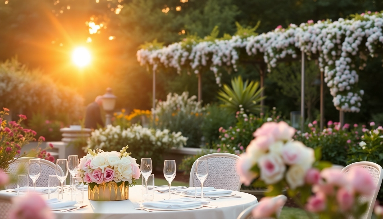 Hochzeitslocation mit romantischer Gartenatmosphäre, ideal für den perfekten Hochzeitstag.