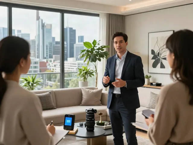 Bester Immobilienmakler Frankfurt zeigt eine luxuriöse Wohnung in Frankfurt, moderne Einrichtung und professionelle Beratung