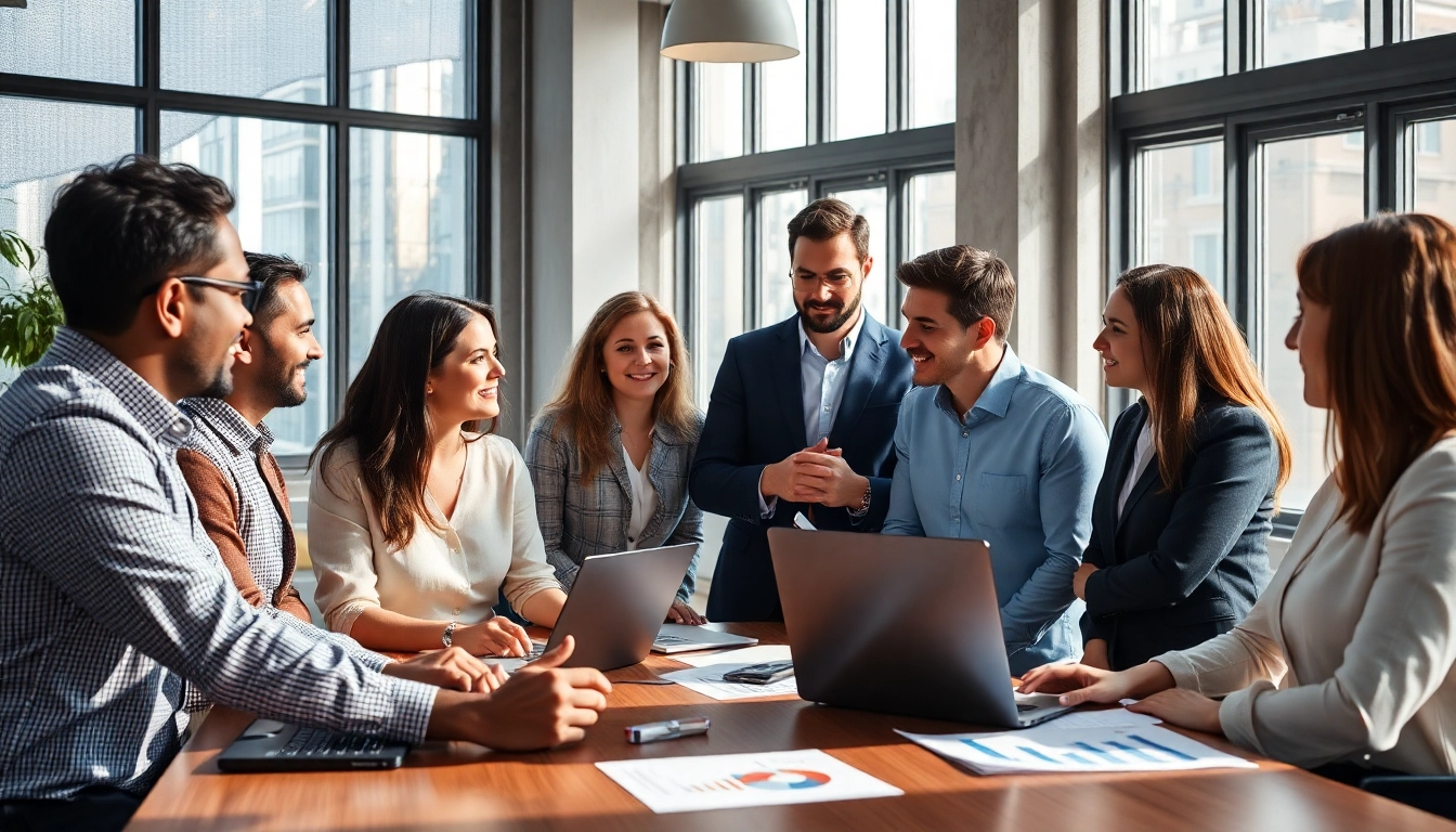 Headhunter Ingenieure assisting diverse engineers in a professional office environment.