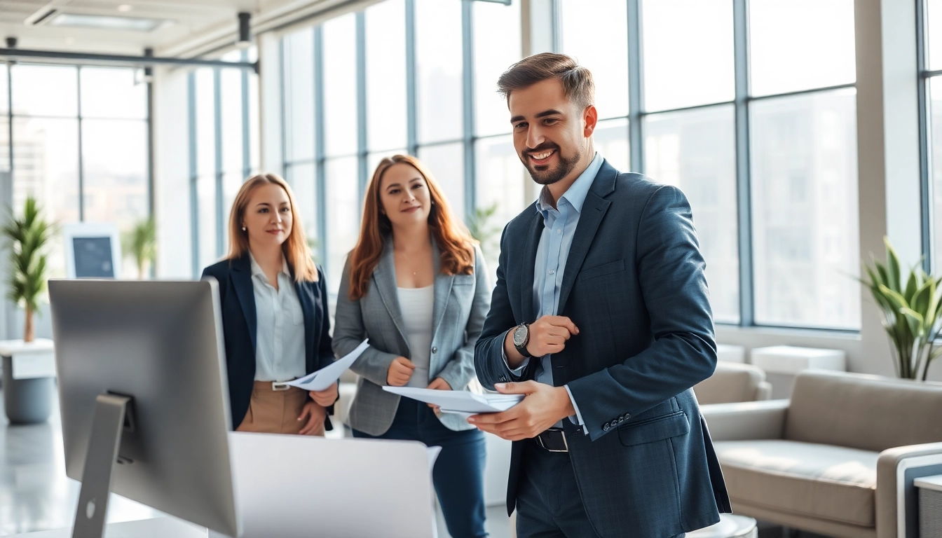 Headhunter Ingenieure bietet professionelle Beratung in einem modernen Büro an.