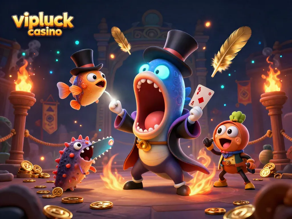 Engage in thrilling adventures with vipluck casino, featuring a magical scene of underwater characters and casino elements.