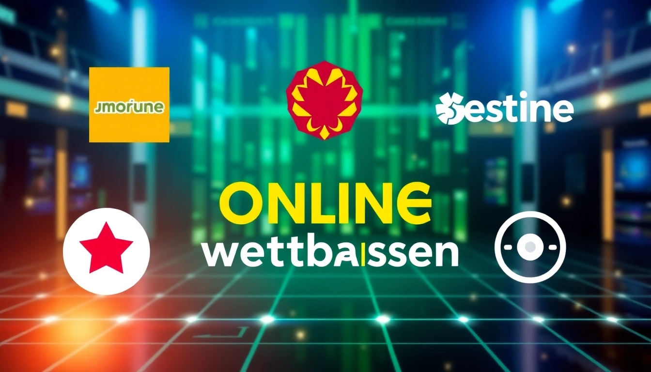 Showcasing the innovative features of neue online wettanbieter through engaging logo designs and vibrant colors.