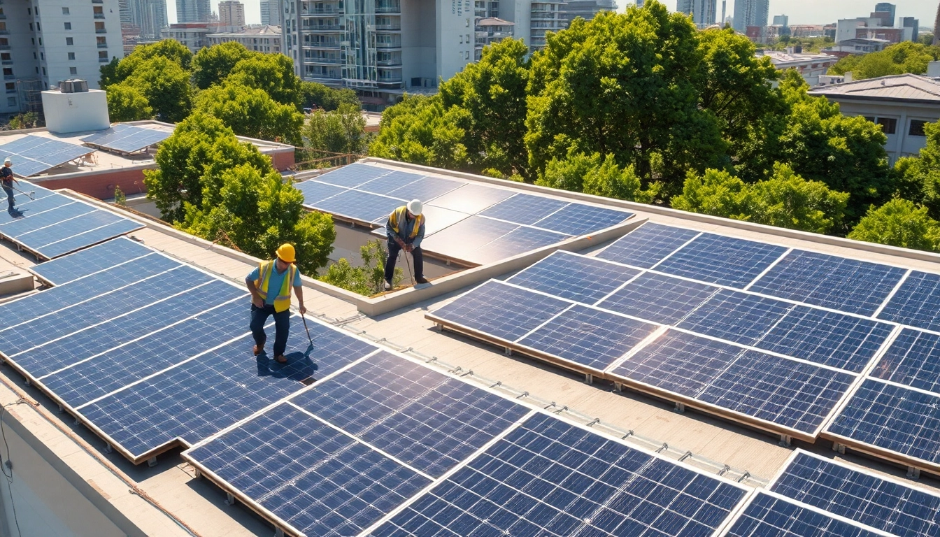 PV Anlagen Wien: Innovative photovoltaic installations enhancing sustainability in an urban setting.