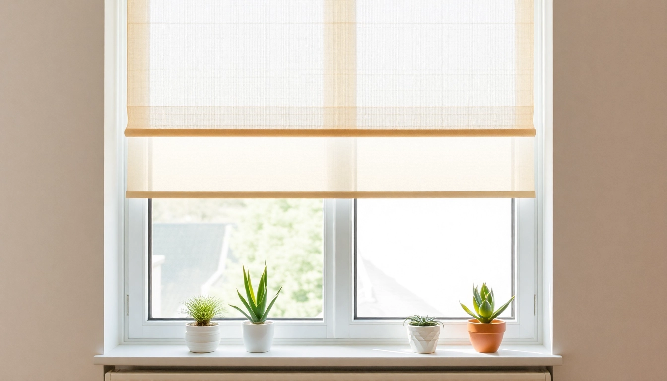 Plissee ohne Bohren in sanften Farben am Fenster zeigt effektive und stilvolle Raumgestaltung.