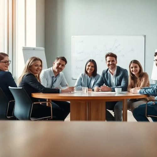 Professionelle Mitarbeiter bei der Personalvermittlung im Büro, die Lebensläufe durchsehen.
