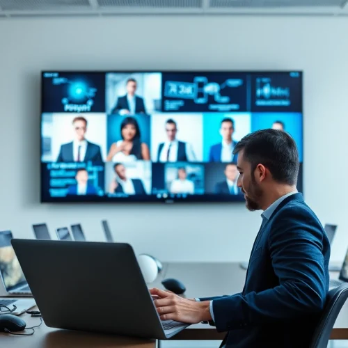 Headhunter IT analysiert Bewerbungen im modernen Büro, um die besten Talente zu finden.