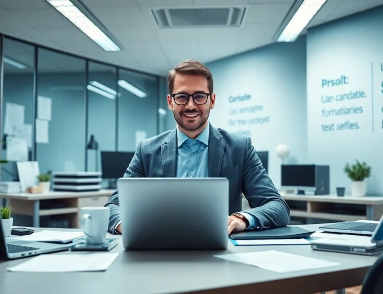 Headhunter IT berät Kandidaten in einem modernen Büro, um optimale Karrieremöglichkeiten zu finden.
