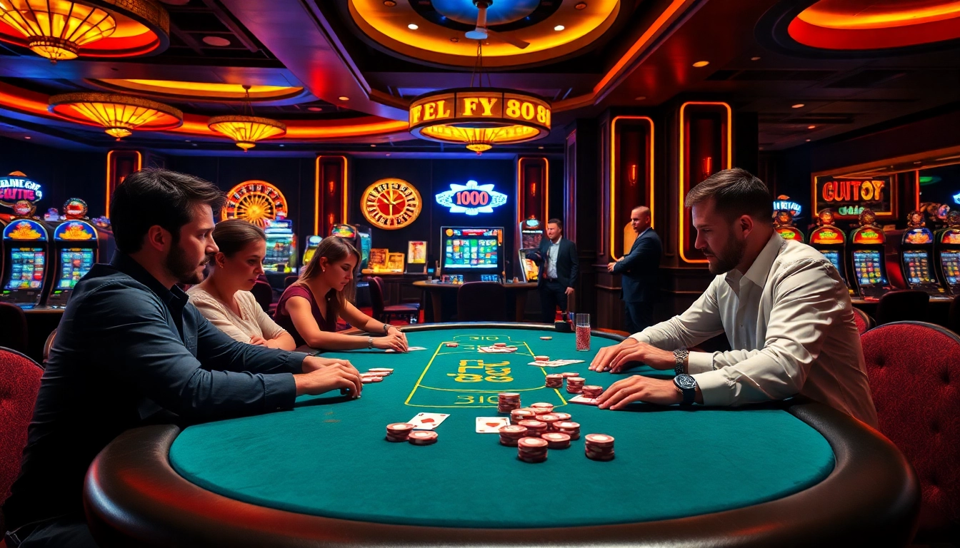 Experience the thrill of FLY 88 at an upscale casino table with high-stakes players.