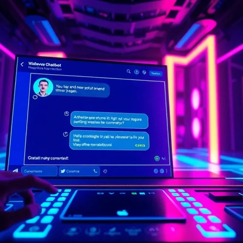 Engaging ai chat nsfw interaction with a captivating AI character in a modern digital interface.
