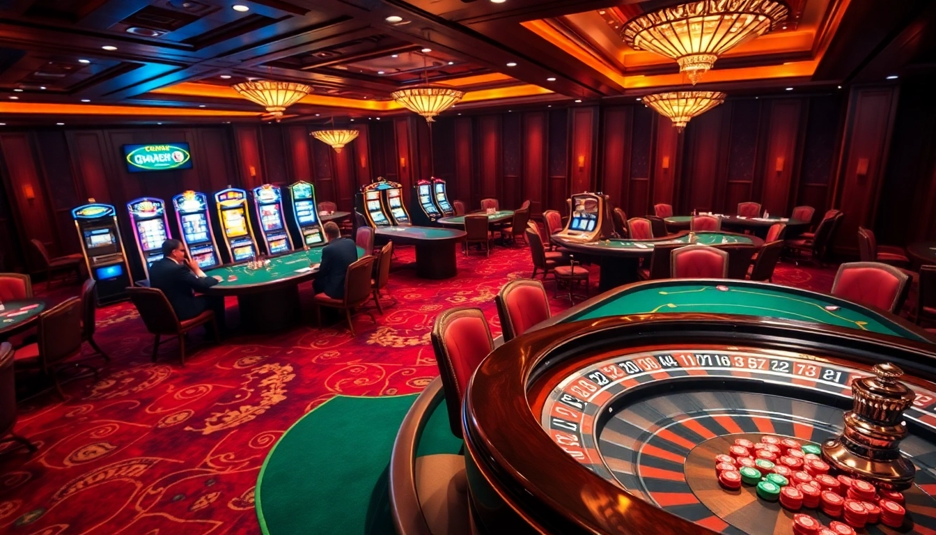 Experience thrilling gameplay at qq88 co com with vibrant casino tables and excited players.