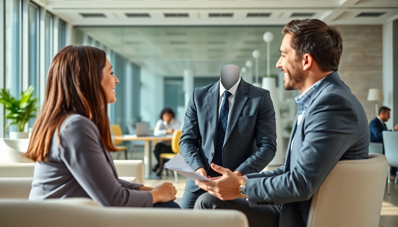 Headhunter Schweiz beim Beratungsgespräch in modernem Büro