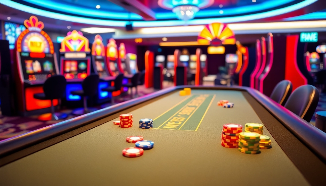 A legjobb online kaszinó élményének megjelenítése játékasztallal és színes zsetonokkal.